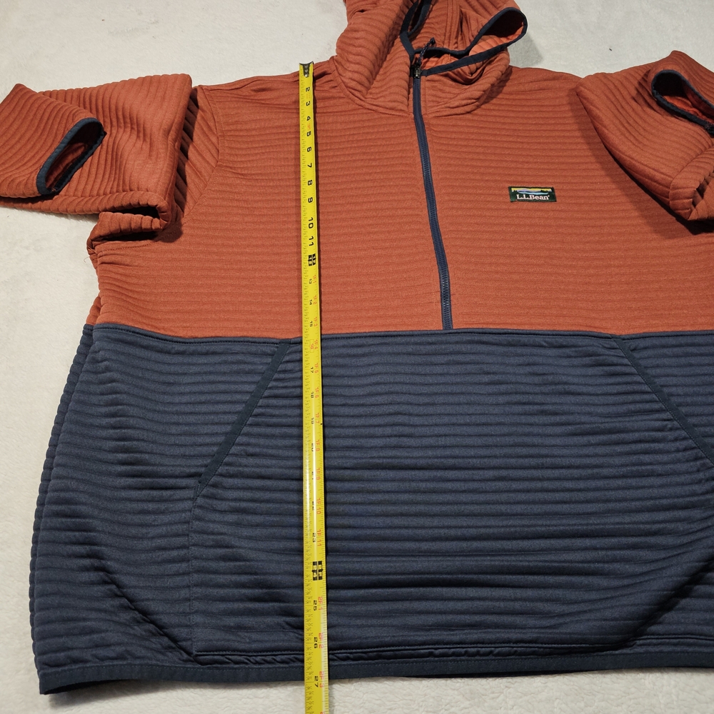 L.L. Bean Men's Hooded 1/4 Zip Pullover - Size XXL. - Picture 8 of 8